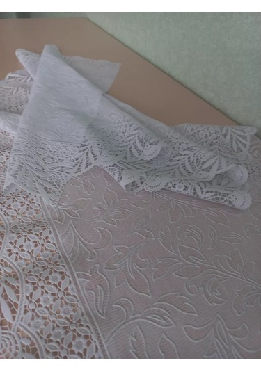 Stylishlook Ajurlu Dantel Pvc Peçete 212019811 Beyaz