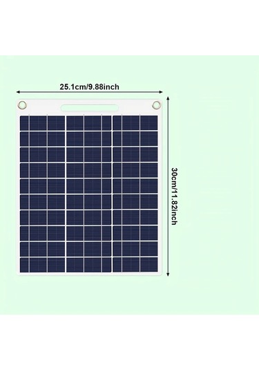 Xuweiwei Büyük Solar Panel - Usb Portlu Taşınabilir Şarj Cihazı Kamp Akıllı Telefon Tablet Fan