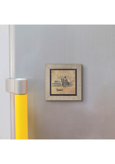 Venedik Görseli Baskılı Mdf Magnet 7x7 413