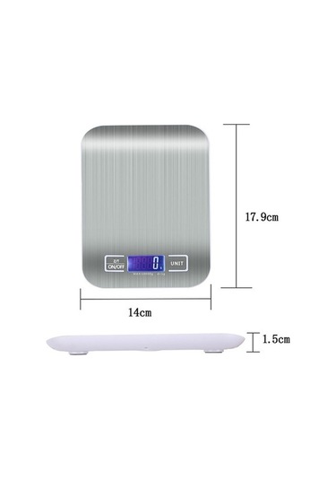 Novahub 5kg Mutfak Terazisi - Çok Fonksiyonlu Gram/oz, Paslanmaz Çelik, Renkli, Diyet İçin Çok Renkli