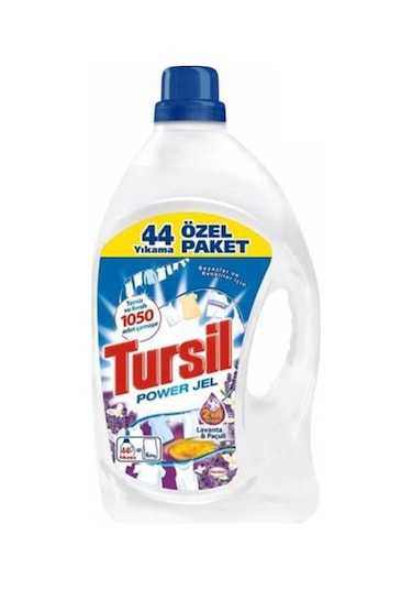 Tursil Power Jel Lavanta & Paçuli Sıvı Çamaşır Deterjanı 44 Yıkama 3080 ML