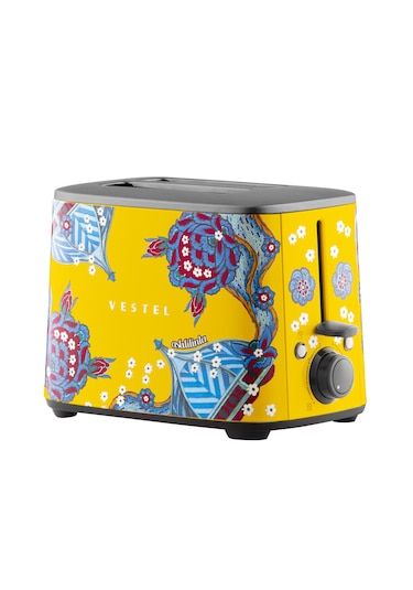 Vestel X Aslı Filinta Retro Sarı Çini Ekmek Kızartma Makinesi