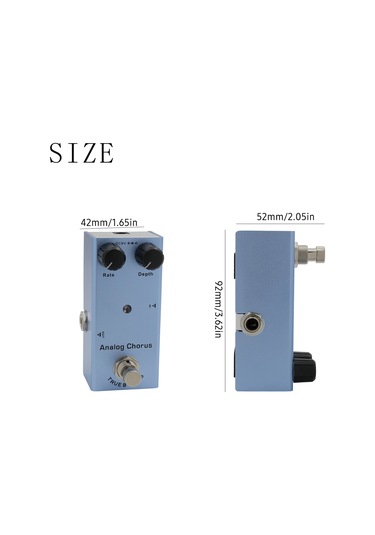 Xindoker Irın Analog Chorus Gitar Efekt Pedalı - Hava Mavisi Ses Efekti Cihazı