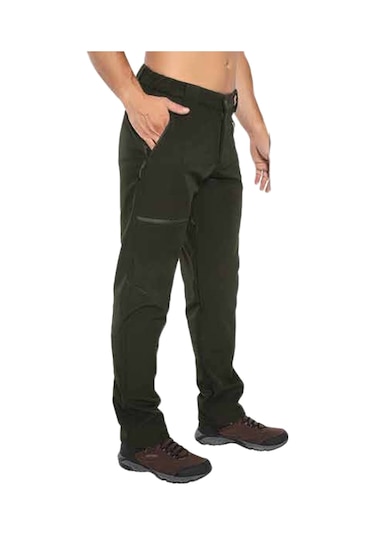 Crozwise Softshell Koyu Yeşil Kışlık Polarlı Outdoor Pantolon - 2228-04 Crozwise Softshell Koyu Yeşil Kışlık Polarlı Outdoor Pantolon - 2228-04