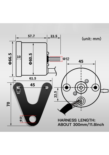 Cafe Racer Retro Özel Motosiklet Mekanik Kilometre K20477