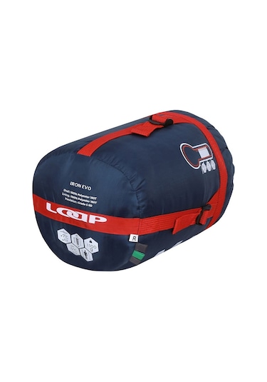 Loap Iron -5 C Sağ Fermuar Uyku Tulumu Siyah-kırmızı Siyah