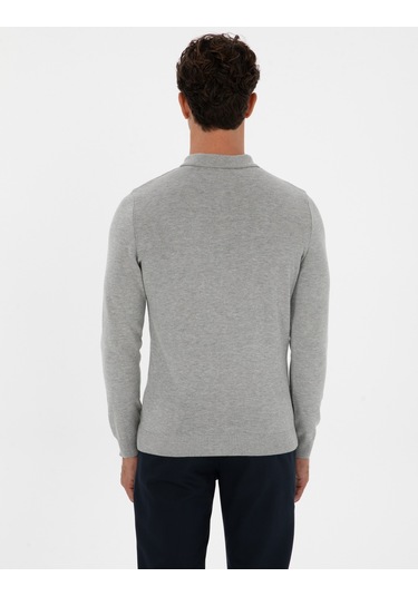 Pierre Cardin Erkek Gri Melanj Kazak /triko 50315406-vr086 Gri Melanj