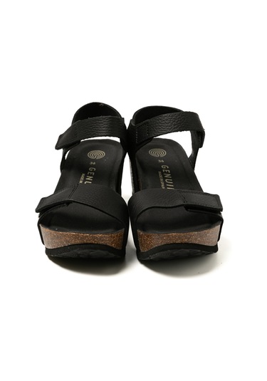 Terlik Kadın Bılbao G106319 Genuins Embossed Leather Dark Leather Dark