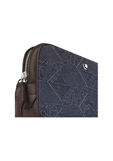 Montblanc 4810 Denim Mini Çapraz Çanta 221590 Mavi