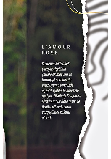 Nishlady L'amour Rose Body Mist Vegan Vücut Spreyi 260 ML