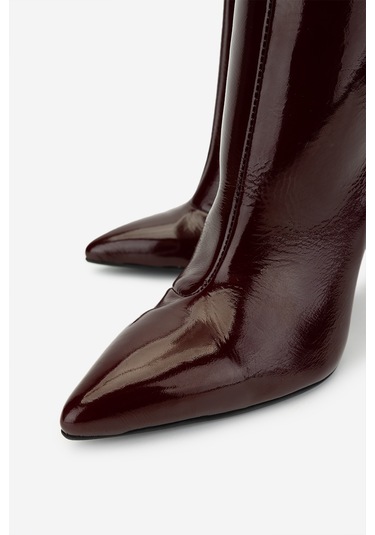 Valmenti Kadın Hakiki Deri Topuklu Çizme 820 396 Bn Czm Sk24-25 Brd Krsk Rgn Bordo