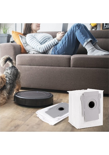 Srfn Ticaret Irobot Uyumlu Roomba J7 Süpürge Toz Torbası - 9 Adet
