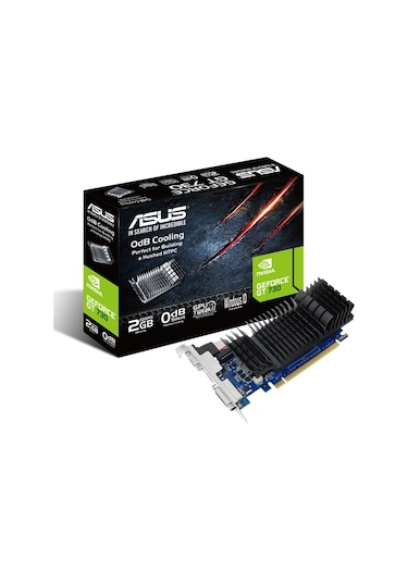 Asus NVIDIA GeForce GT 730 GT730-SL-2GD5-BRK 2 GB GDDR5 64 Bit Ekran Kartı