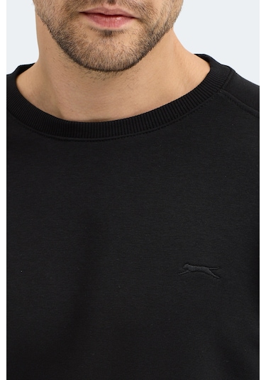 Slazenger Nadav Erkek Siyah Sweatshırt Siyah