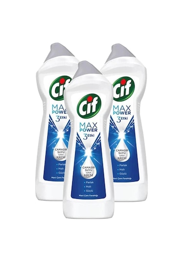 Cif Krem Max Power 3 Etkili Mavi Çam Yüzey Temizleyici 3 x 450 ML