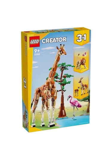31150 Creator 3 Ü1 Arada Vahşi Safari Hayvanları 780 Parça +9 Yaş