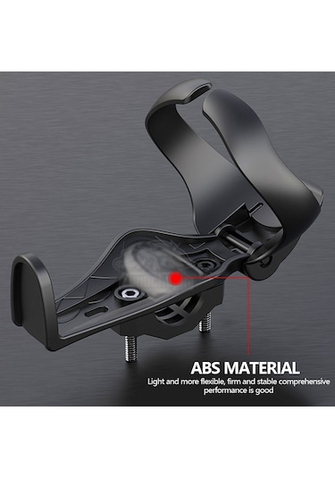 Abs Şişe Tutucu Taşınabilir Sürme Su Bardağı Tutucu Braketi İle Montaj - Siyah