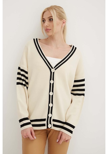 Fashion Friends Bayan Hırka 24k0511k1 Ekru Ekru