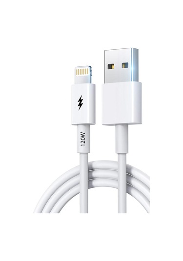 Bn96 iPhone Uyumlu 2 Metre Lightning Kablo 120w Süper Hızlı 6 Amp