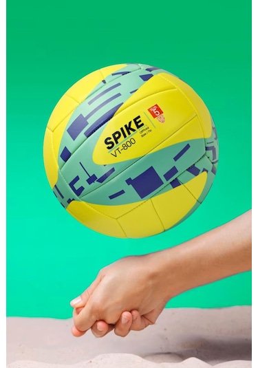 Telvesse Vt800 Spike Voleybol Topu Yumuşak Doku Semi-pro İç-dış Mekan Soft Touch 300 G No:5 Sarı