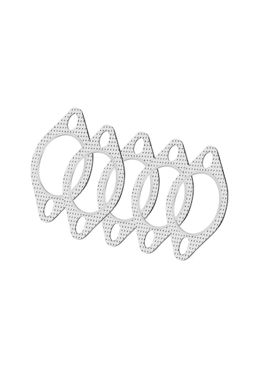 Konesam 5 Adet 2.5 İnç Galvanizli Akışkan Toplayıcı Flanş Yamağı, 2 Çivili, Grafit Kaplı, Anti-koroz, Araçlar İçin Eşleşir