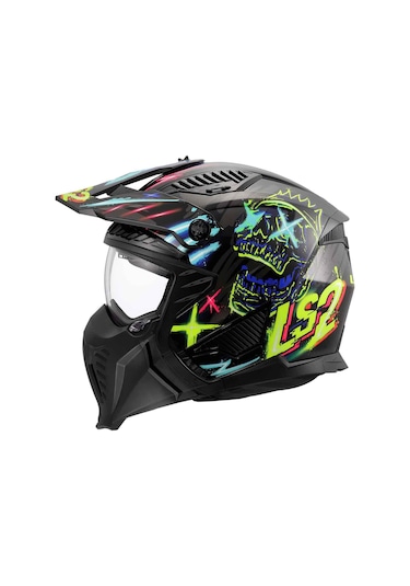 Ls2 Drifter Rayz Açık Kask Mavi - Siyah