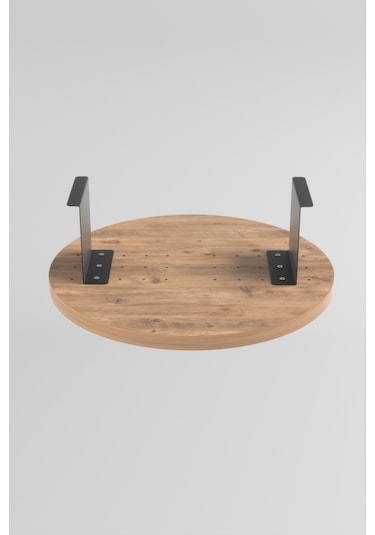 Goldfalez Ayarlanabilir Dekoratif Modern Yan Sehpa Tepsi Atlantik Çam