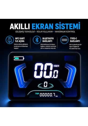 Orta Motor Katlanabilir Elektrikli Bisiklet B13m Gri - Beyaz 14AH