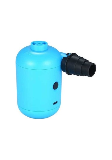 Fortunelane İki Yönlü Mavi Usb Elektrikli Hava Pompa - Pvc Materyal - 5v Dc 2a 4 Fişli Şişirme Havalandırma Cihazı