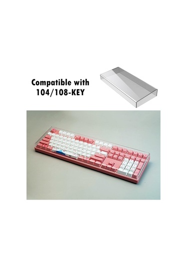 Suntek Şeffaf Akrilik Klavye Kapağı Masaüstü Ev Için Anti 104-108-tuş