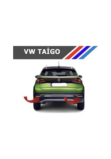 Volkswagen Taigo Krom Reflektör Çerçevesi 3 Parça 2022 Ve Üzeri Paslanmaz Çelik