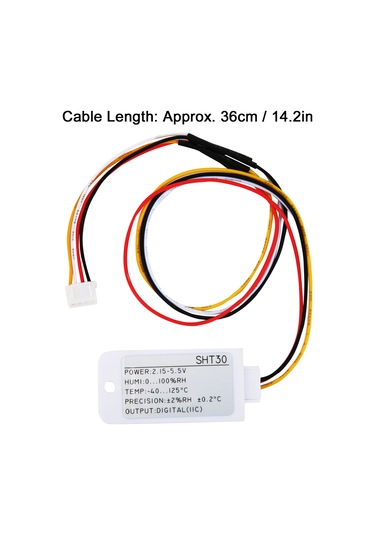 Gajeena Sht30 Iıc Dijital Sıcaklık Nem Sensörü Modülü -40 125 C Aralığı, 0.2 C Doğruluk, Xh2.54 4p Bağlantı, 2.5-5.5v Dc