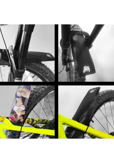 Pazly Yolu Yağmur Ve Seti, Renkli Sabitleme Plakası, Ön Koruma Kayışları, Çamurluk Fırlatıcı, Dağ Bisikleti Aksesuarları, Wv Çok Renkli Çok Renkli