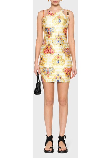 Versace Jeans Couture Bayan Elbise 76hao944 Js348 G03 Beyaz-gold Versace Jeans Couture Bayan Elbise 76hao944 Js348 G03 Beyaz-gold