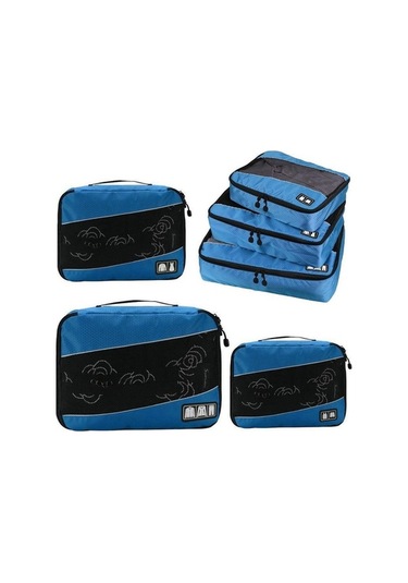 Pazly Suntek Organizatör Için Giyim Çorapları Bagaj Ambalaj 3x Bp Mavi