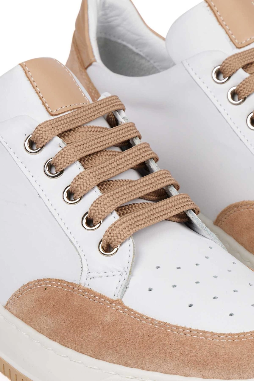 Bestello Bağcıklı Termoplastik Sneaker 101-232119-14 Kadın Ayakkabı Nude-beyaz