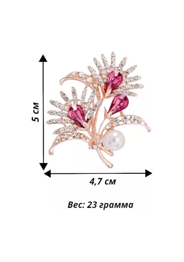 Fashion Jewelry İnci İle Dallı Broş 226531209 Altın Rengi