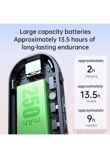 Vaorlo 2'si 1 Arada Alıcı Ve Verici Ses Adaptörü Aynı Anda Bir İla İki Tv Kulaklık Hoparlör İçin Düşük Gecikmeli İletimi Destekler