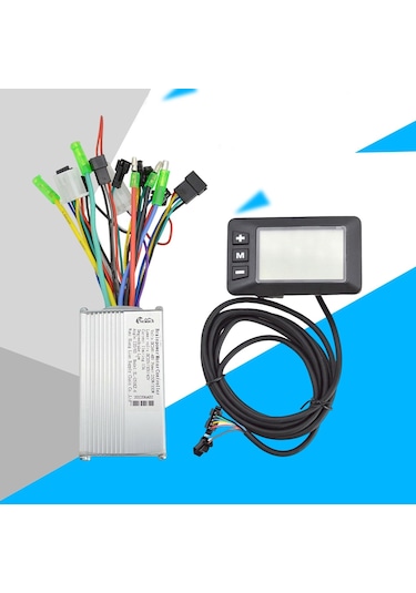 Suntek Lcd Ekran Paneli 36v 60v Ile Elektrikli Bisiklet Beyaz