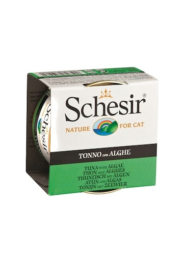 Schesir Ton Balıklı ve Deniz Bitkili Jöleli Kedi Konservesi 12 x 85 G
