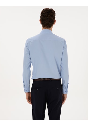 Pierre Cardin Erkek Mavi Gömlek Desenli 50312330-vr036 Mavi