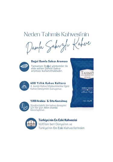 Tek Paket Damla Sakızlı Türk Kahvesi 100 Gr