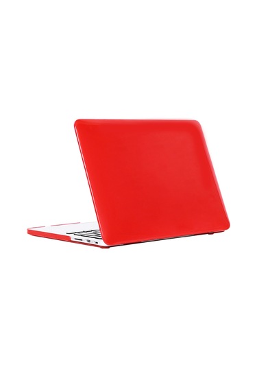 Cbtx MacBook Air 13" Koruyucu Şeffaf Sert Laptop Kılıfı Kırmızı
