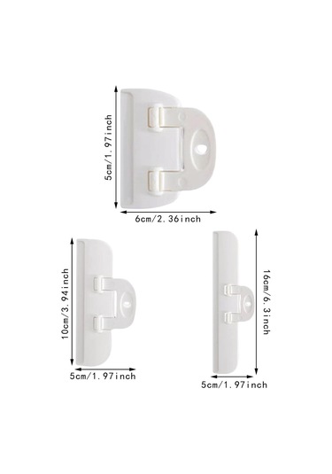 Suntek 6 Adet Cips Poşeti Klipsleri Fırın Kamp Ev İçin Beyaz
