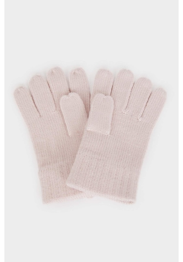 Defacto Kız Çocuk Triko Eldiven F5145a825wnpn111 Pembe