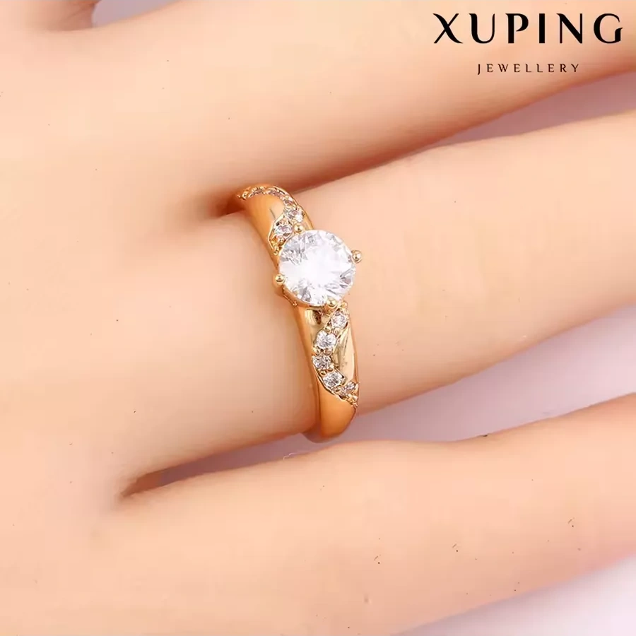 Xuping Taşlı Altın Kaplama Nişan Yüzüğü 189449450 Diğer
