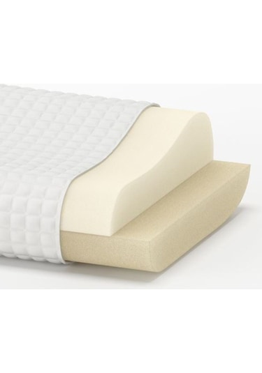 Ergonomik Yastık 33x50 Cm Yan/sırt Üstü Uyuyanlar İçin Beyaz Yastık-adet Beyaz