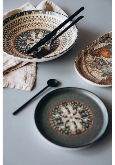 Bonna Tabak Seti 2 Adet. 17 Cm Restoran Porseleni 150597753 Siyah