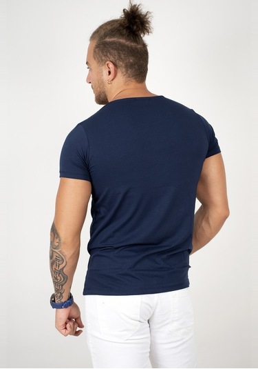 Deepsea Lacivert Erkek Dar Kesim Basic Tişört 1801131 Lacivert Deepsea Lacivert Erkek Dar Kesim Basic Tişört 1801131 Lacivert