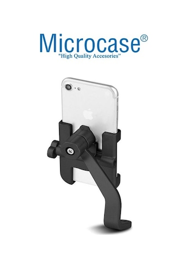 360 Bisiklet Motosiklet Ayna Bağlantılı Telefon Tutucu Aliminyum